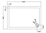 Rectangular Shower Tray 1200 x 800mm - Image 2