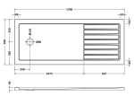 Rectangular Walk-In Shower Tray 1700 x 700 - Image 3