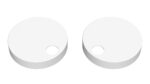 Matt White Toilet Seat Cover Caps