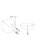 Matt White Toilet Seat Cover Caps - Image 2