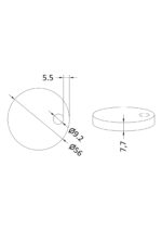 Matt Black Toilet Seat Cover Caps Black - Image 2