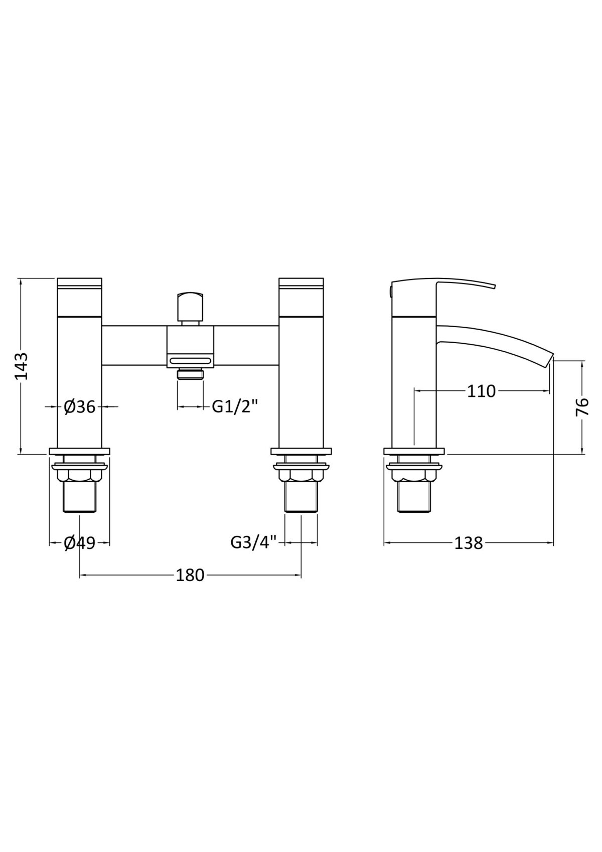 Bath Shower Mixer - Image 2