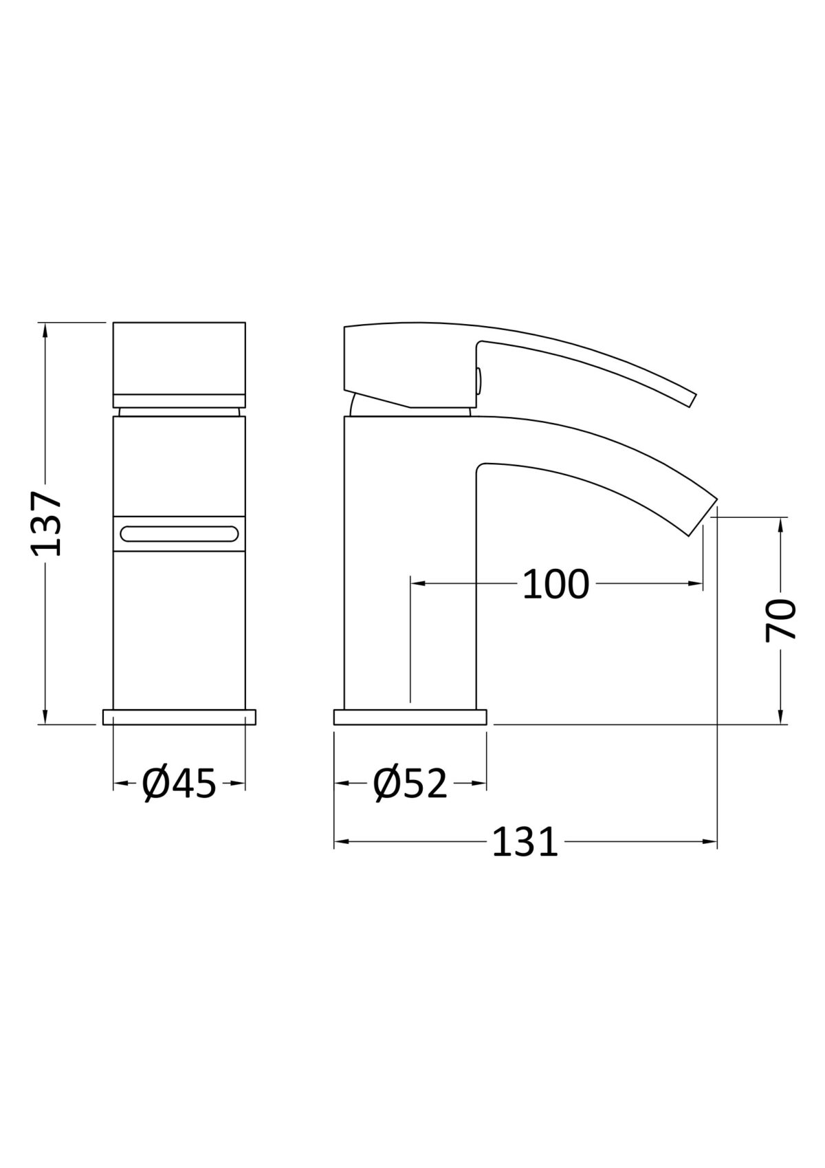 Mini Mono Basin Mixer - Image 2