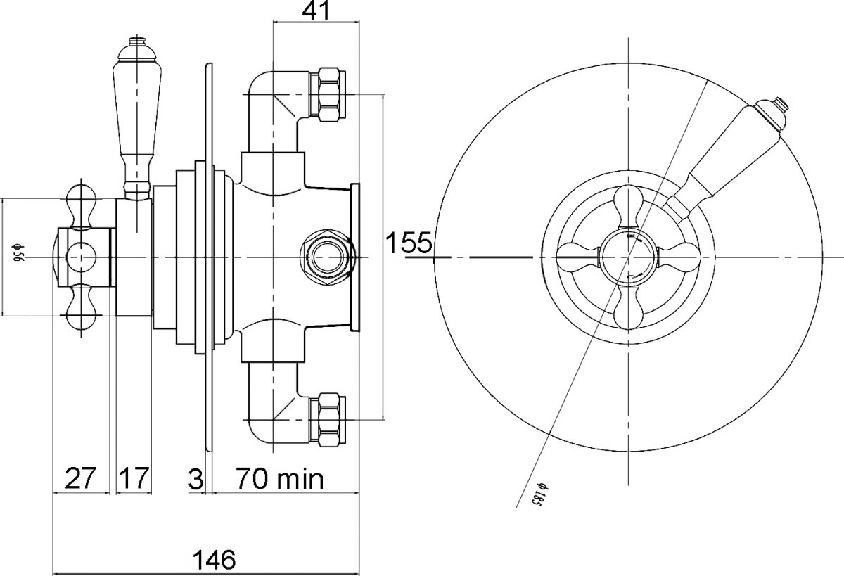Concealed Dual Shower Valve - Image 2