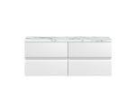 1200mm Wall Hung 4-Drawer Unit & Laminate Worktop