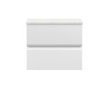 600mm Wall Hung 2-Drawer Vanity Unit & Laminate Worktop