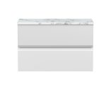 800mm Wall Hung 2-Drawer Unit & Laminate Worktop