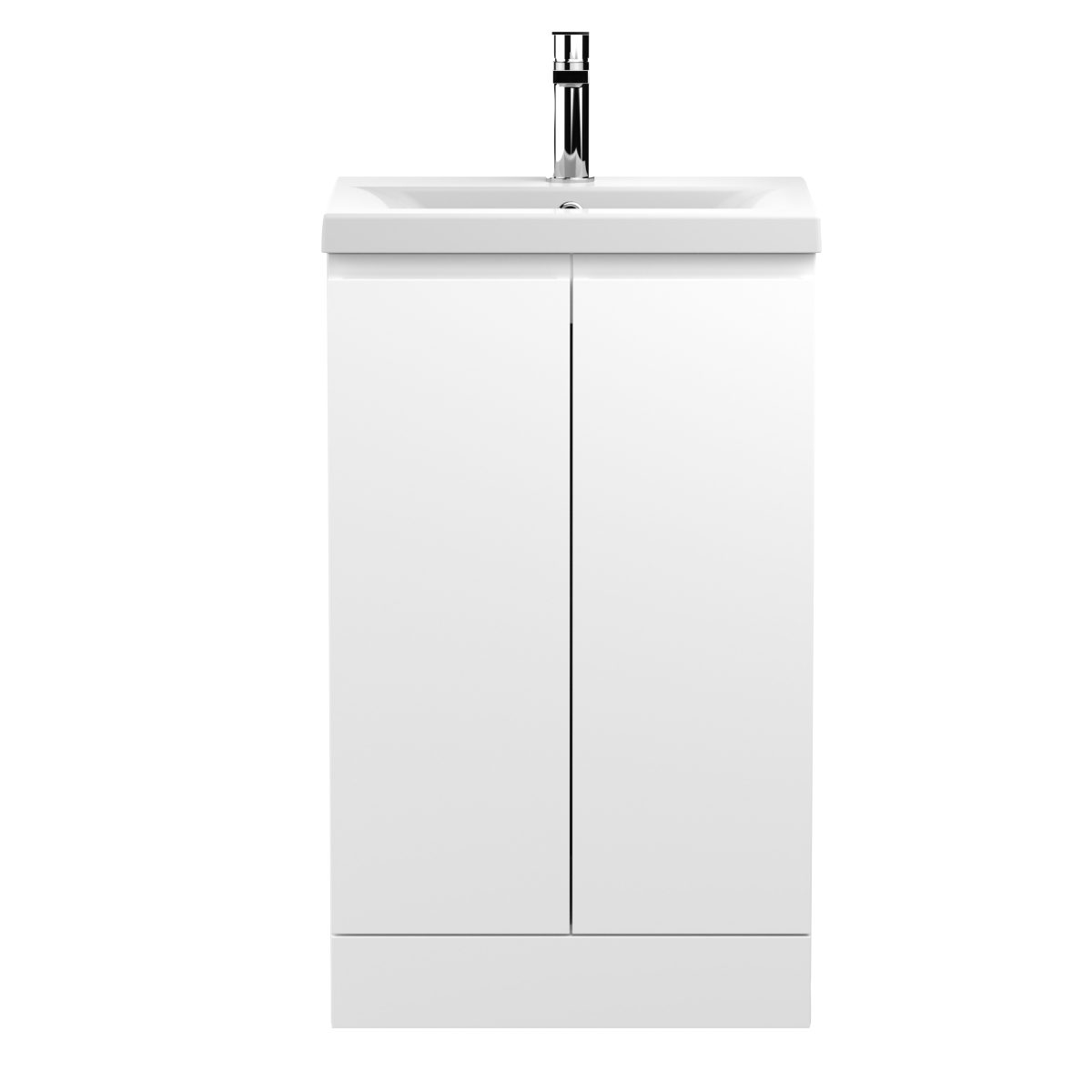 500mm Floor Standing 2-Door Vanity Unit & Basin 1 - Image 1