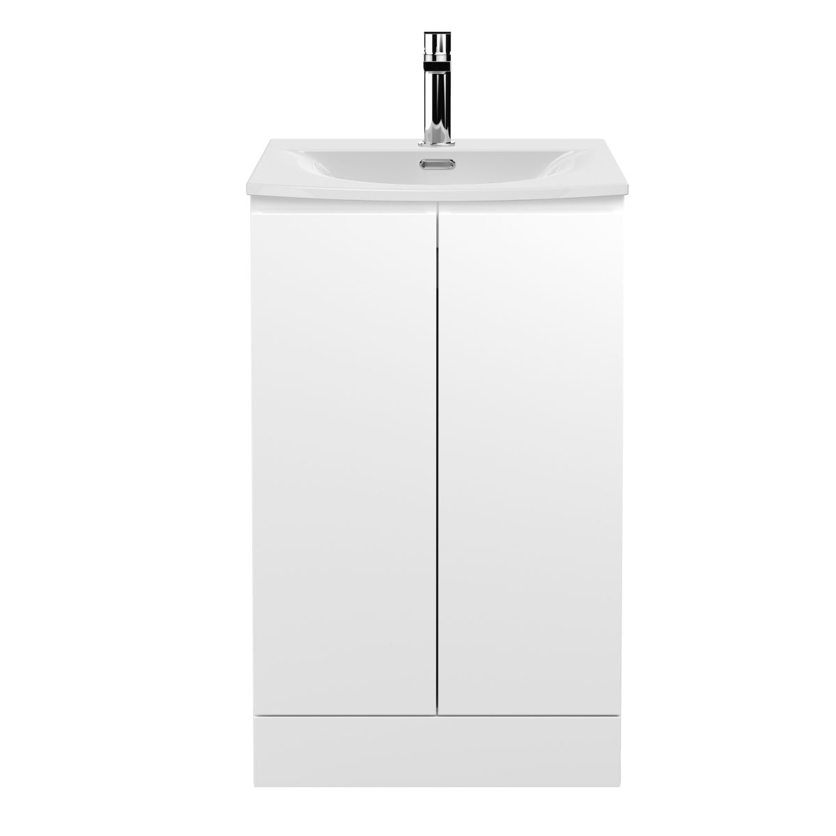 500mm Floor Standing 2 Door Vanity Unit & Basin 4 - Image 1