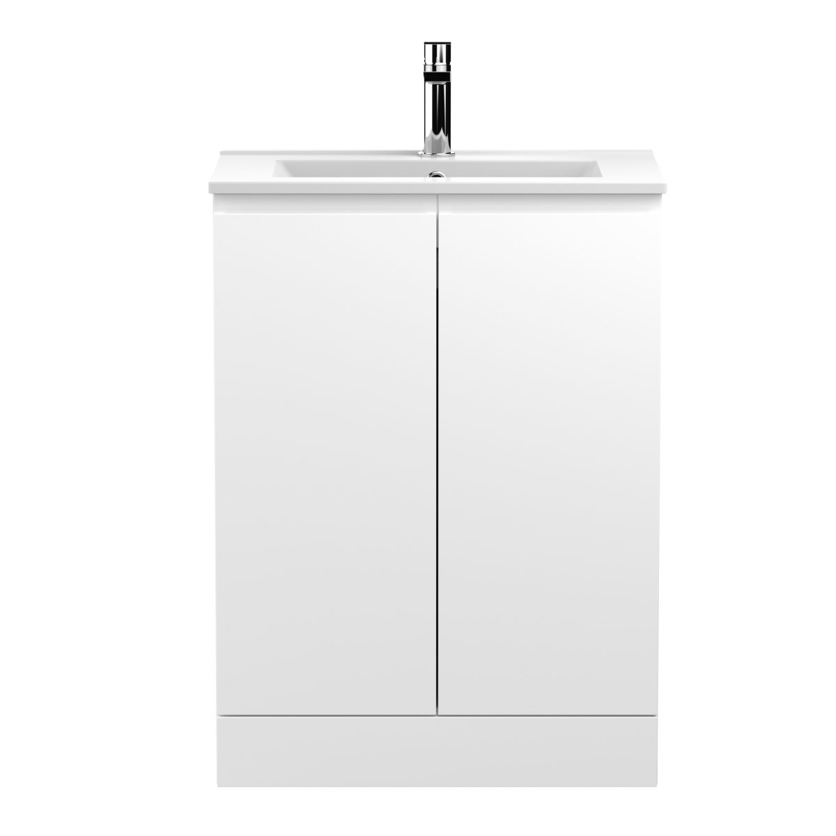 600mm Floor Standing 2-Door Vanity Unit & Basin 2 - Image 1