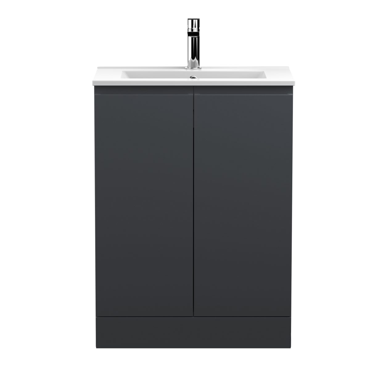 600mm Floor Standing 2 Door Vanity & Basin 2 - Image 1