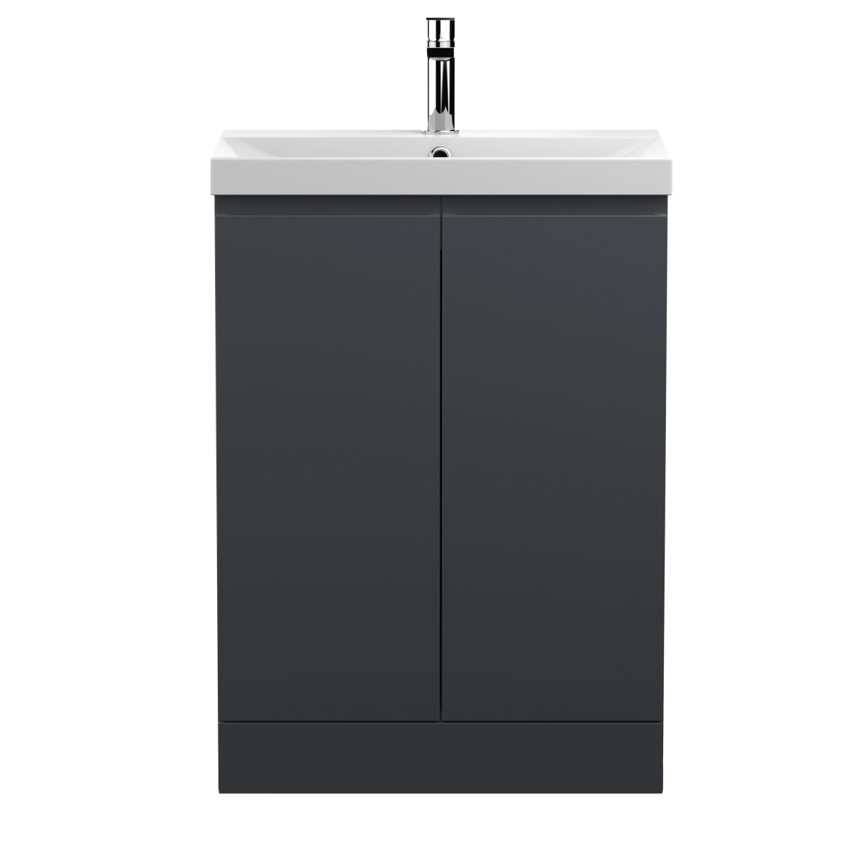 600mm Floor Standing 2 Door Vanity & Basin 3 - Image 1