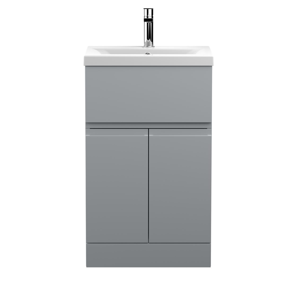 500mm Floor Standing 2-Door/Drawer Vanity Unit & Basin 1 - Image 1