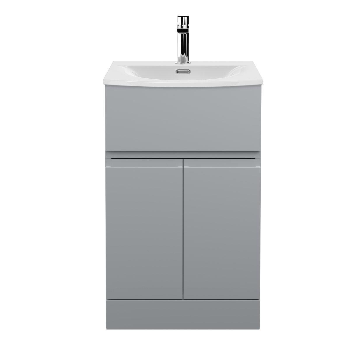 500mm Floor Standing 2 Door/Drawer Vanity Unit & Basin 4 - Image 1