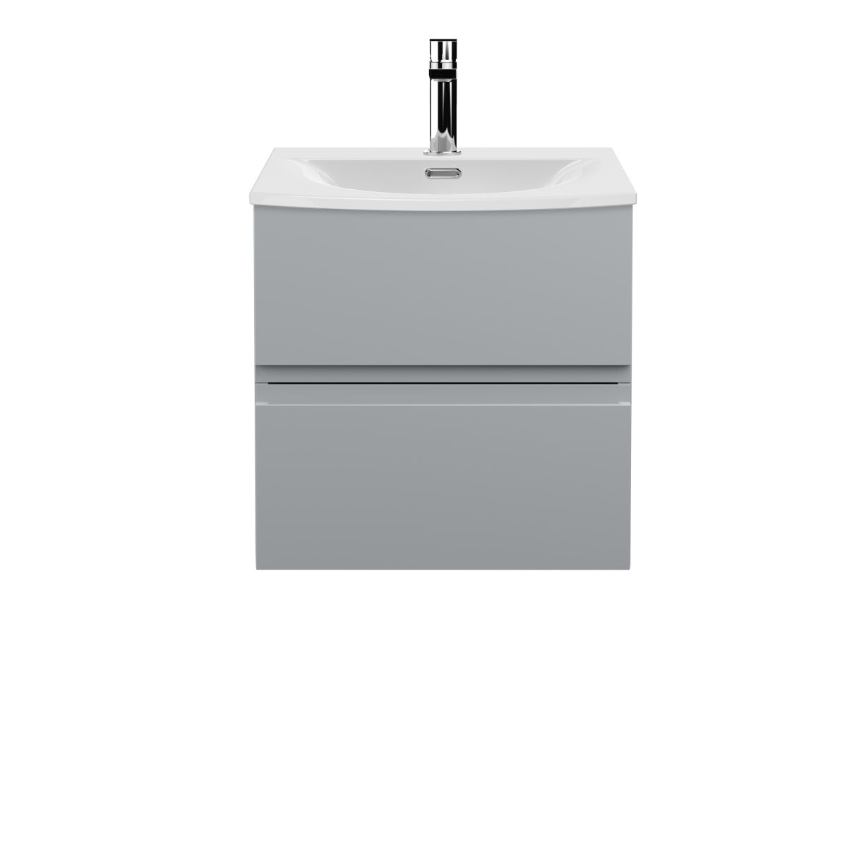 500mm Wall Hung 2 Drawer Vanity Unit & Basin 4 - Image 1