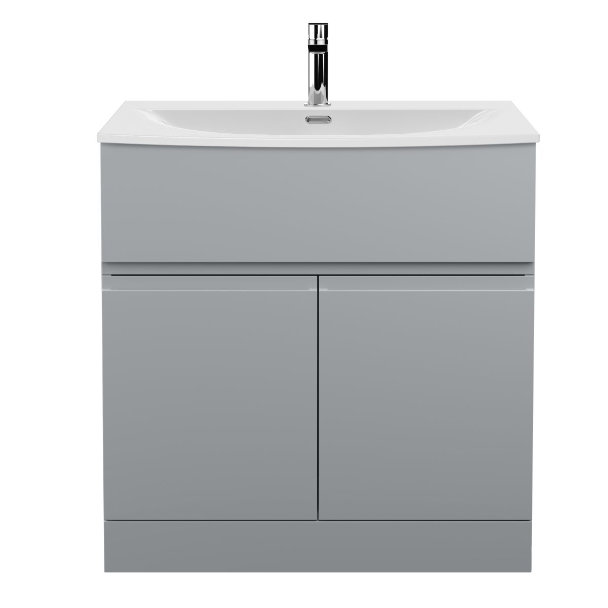 800mm Floor Standing 2 Door Vanity Unit & Basin 4 - Image 1