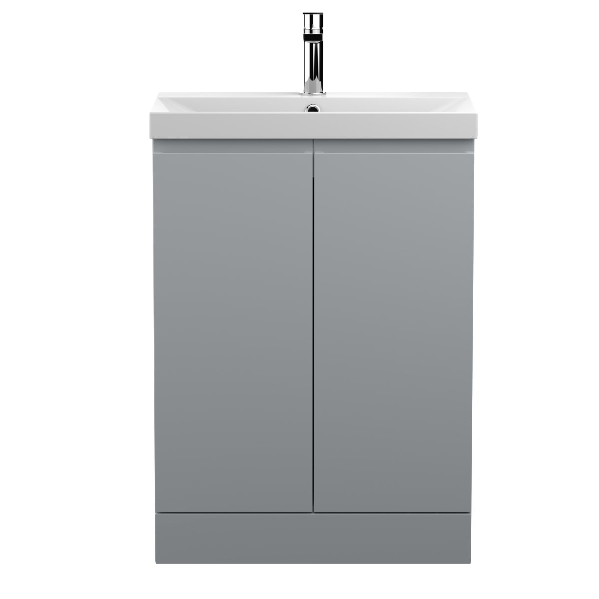 600mm Floor Standing 2-Door Vanity Unit & Basin 3 - Image 1