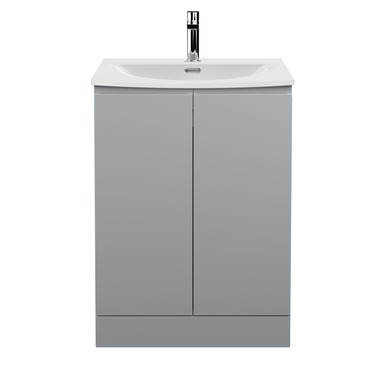 600mm Floor Standing 2 Door Vanity Unit & Basin 4 - Image 1