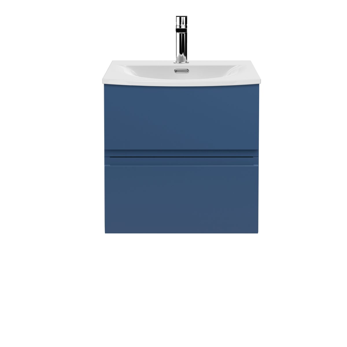 500mm Wall Hung 2 Drawer Vanity Unit & Basin 4 - Image 1
