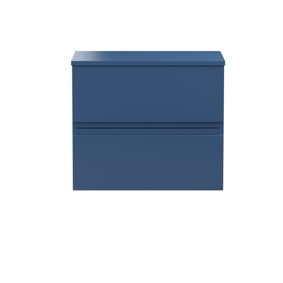600mm Wall Hung 2-Drawer Vanity Unit & Worktop - Image 1