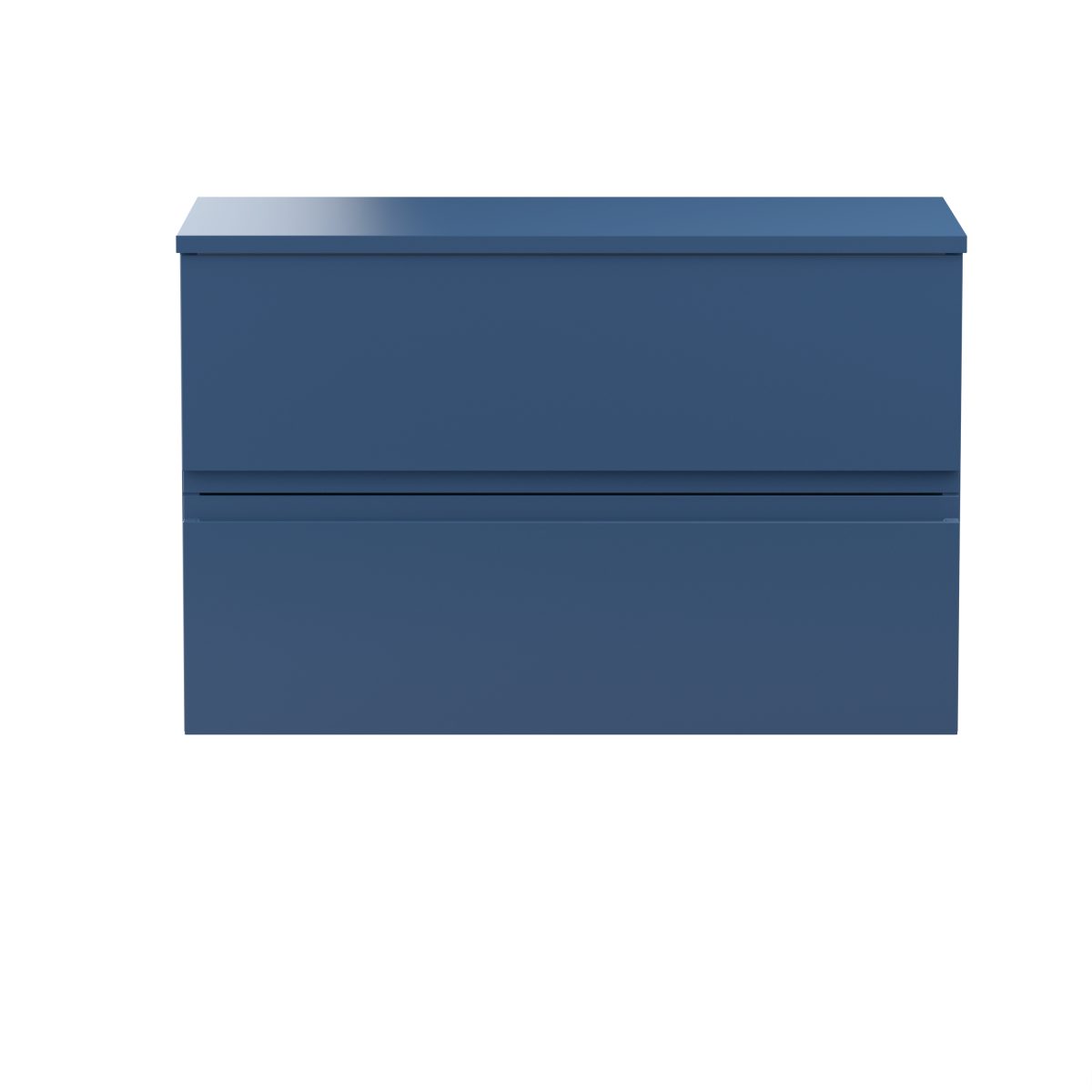 800mm Wall Hung 2-Drawer Vanity Unit & Worktop - Image 1