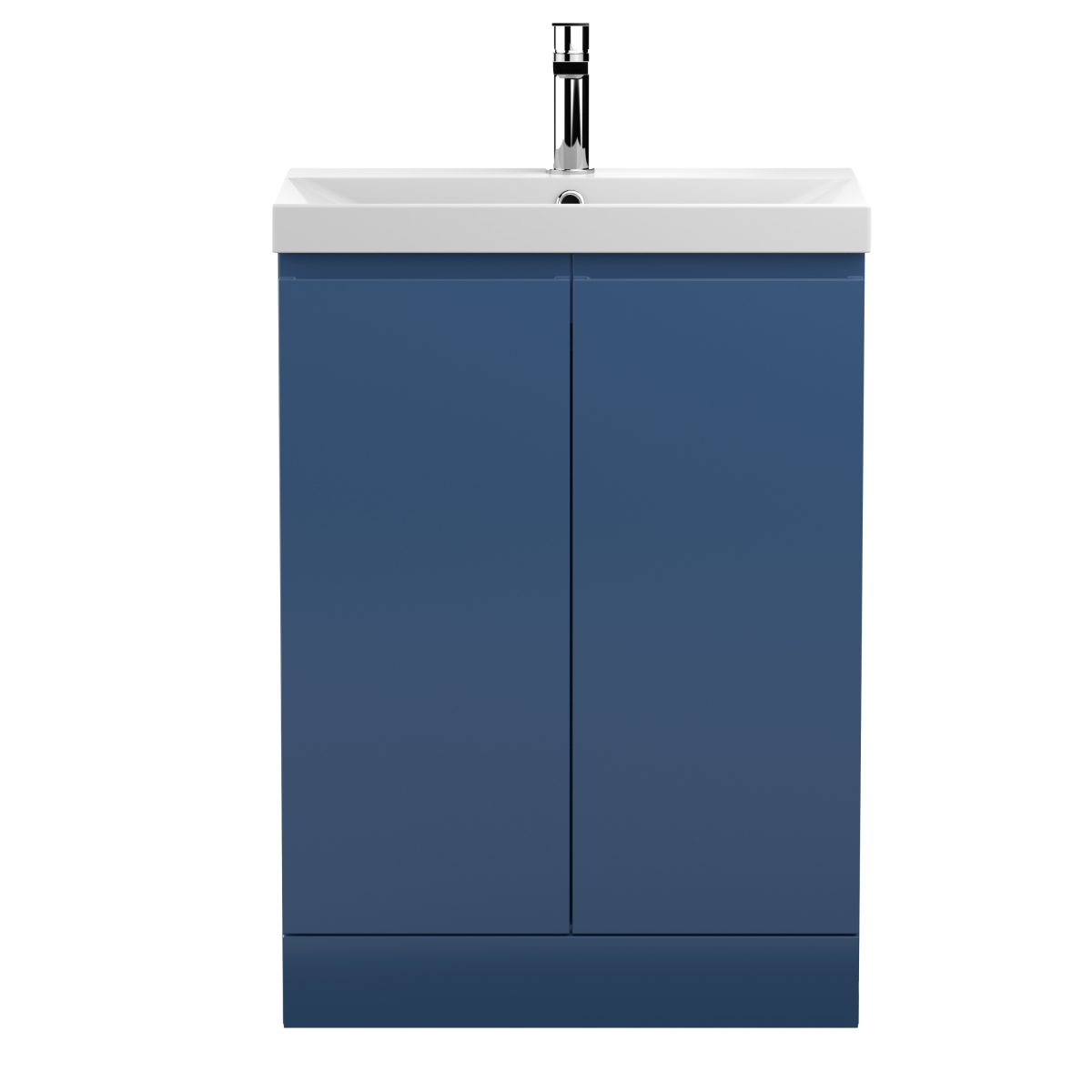 600mm Floor Standing 2-Door Vanity Unit & Basin 3 - Image 1