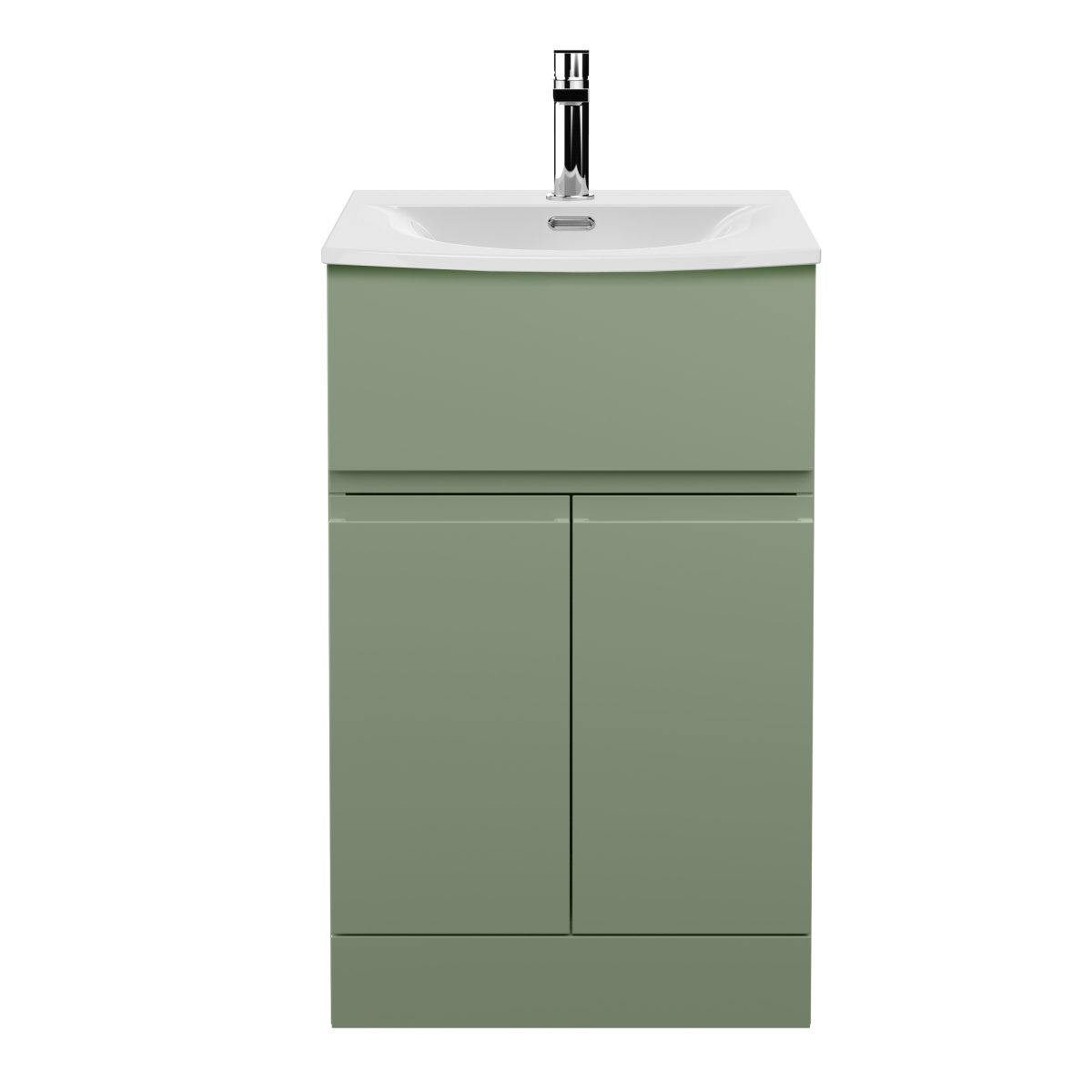 500mm Floor Standing 2 Door/Drawer Unit & Basin 4 - Image 1