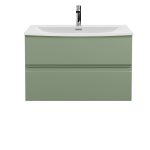 800mm Wall Hung 2 Drawer Unit & Basin 4