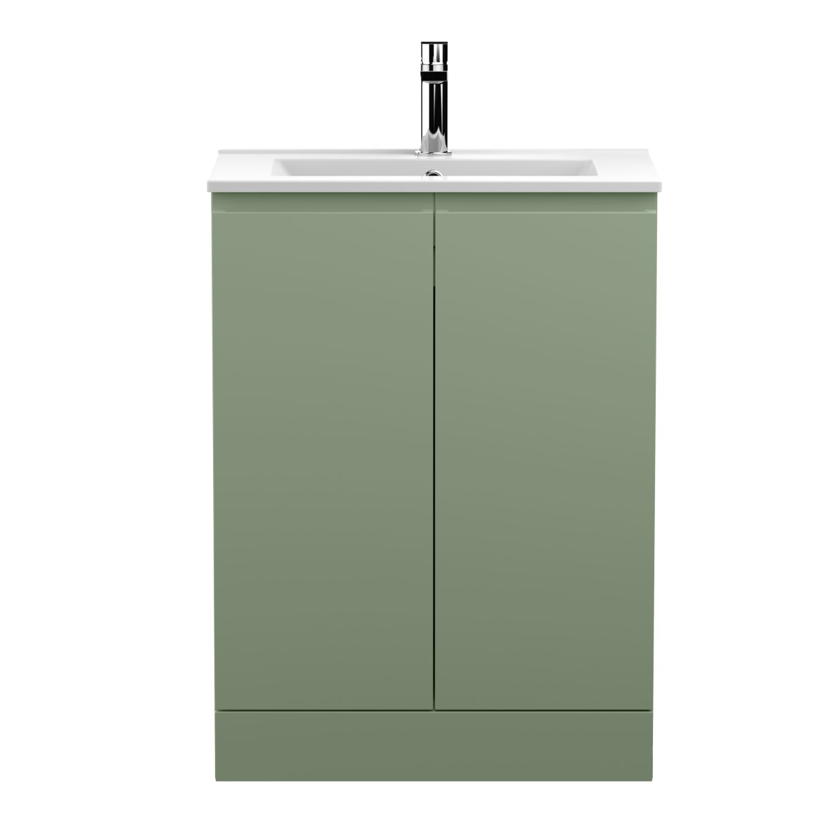 600mm Floor Standing 2 Door Unit & Basin 2 - Image 1