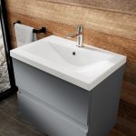 800mm Wall Hung 2-Drawer Vanity Unit & Basin 1 - Image 2