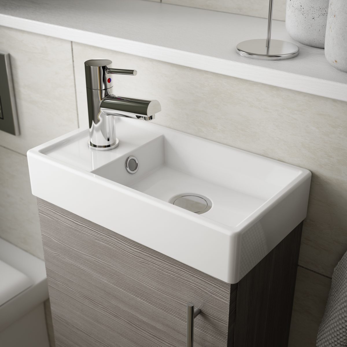 400mm Floor Standing Vanity & Basin - Image 2