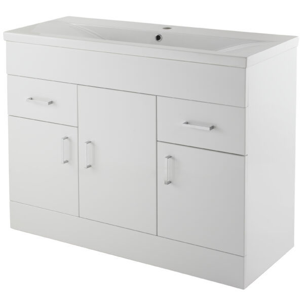 1000mm Floor Standing Cabinet & Minimalist Basin
