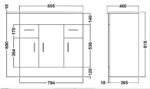 800mm Floor Standing Cabinet & Minimalist Basin - Image 3