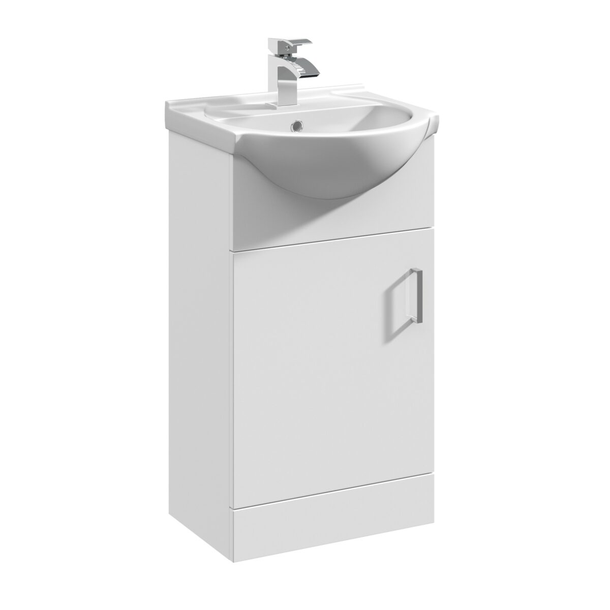 450mm Floor Standing Cabinet & Round Basin - Image 1