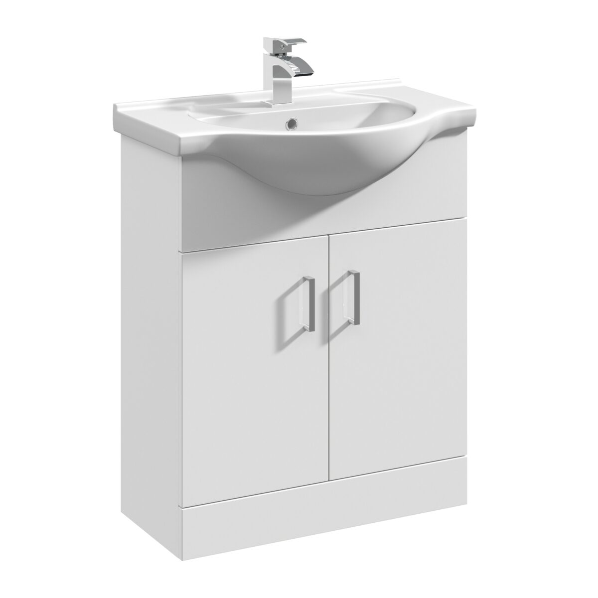 650mm Floor Standing Cabinet & Round Basin - Image 1