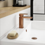 Mono Basin Mixer with Push Button Waste - Image 2