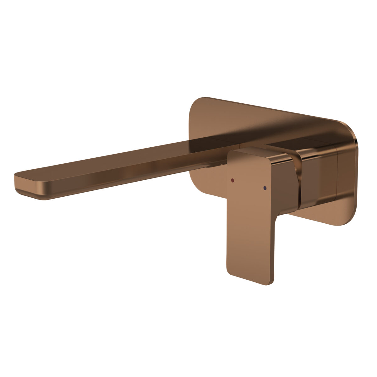 Wall Mounted 2 Tap Hole Basin Mixer With Plate - Image 1