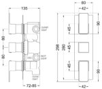 Windon Triple Thermostatic Valve with Diverter - Image 2