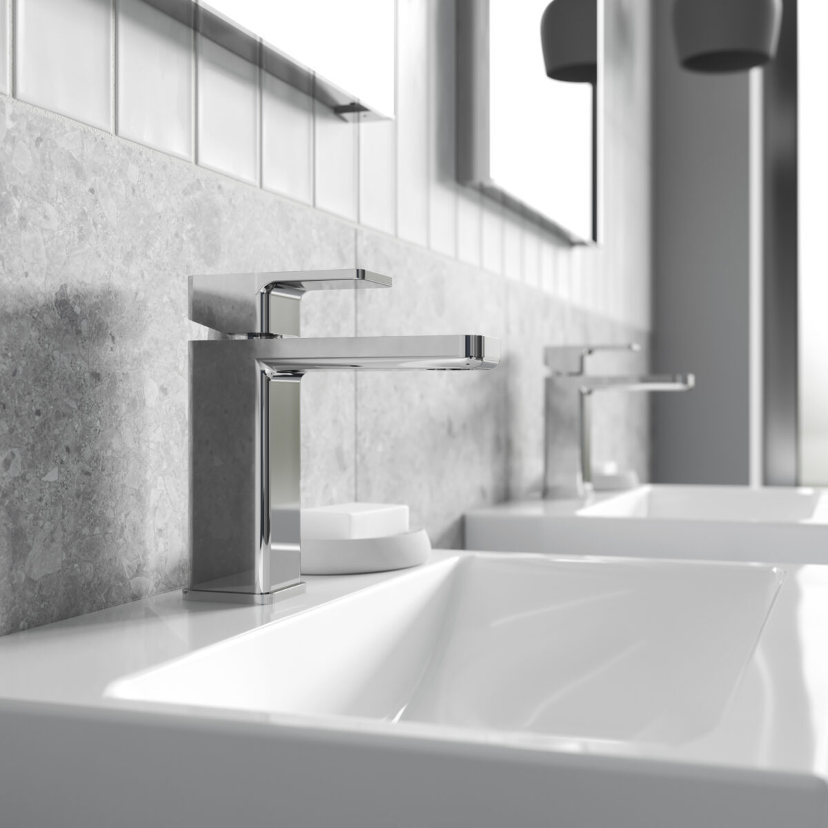 Mono Basin Mixer With Push Button Waste - Image 2