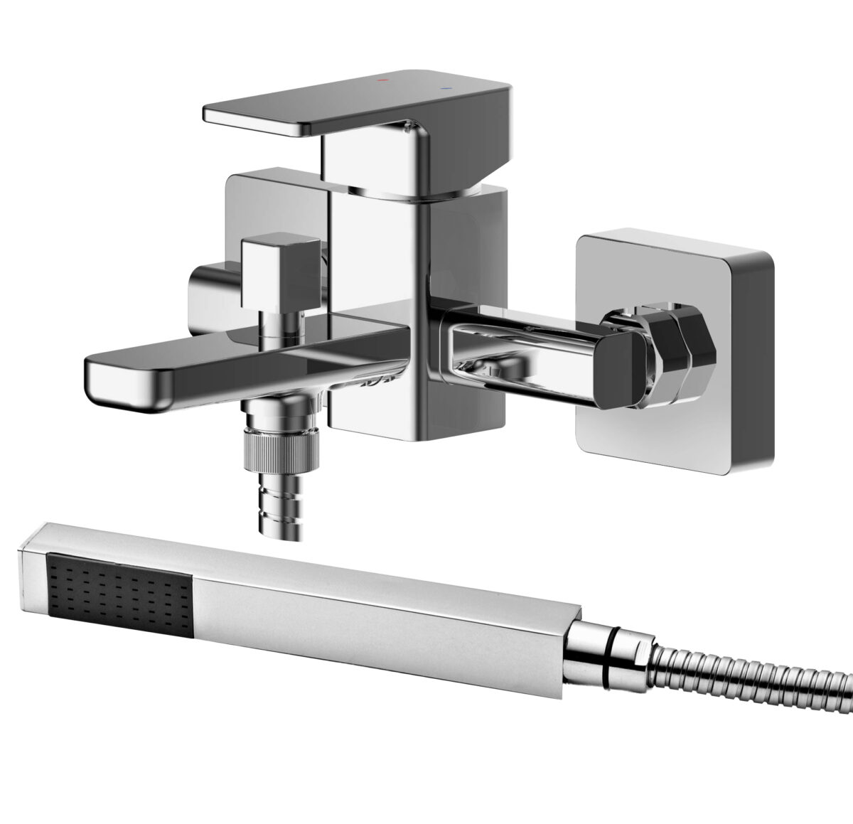 Wall Mounted Bath Shower Mixer With Kit - Image 1