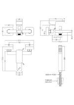 Wall Mounted Bath Shower Mixer With Kit - Image 2