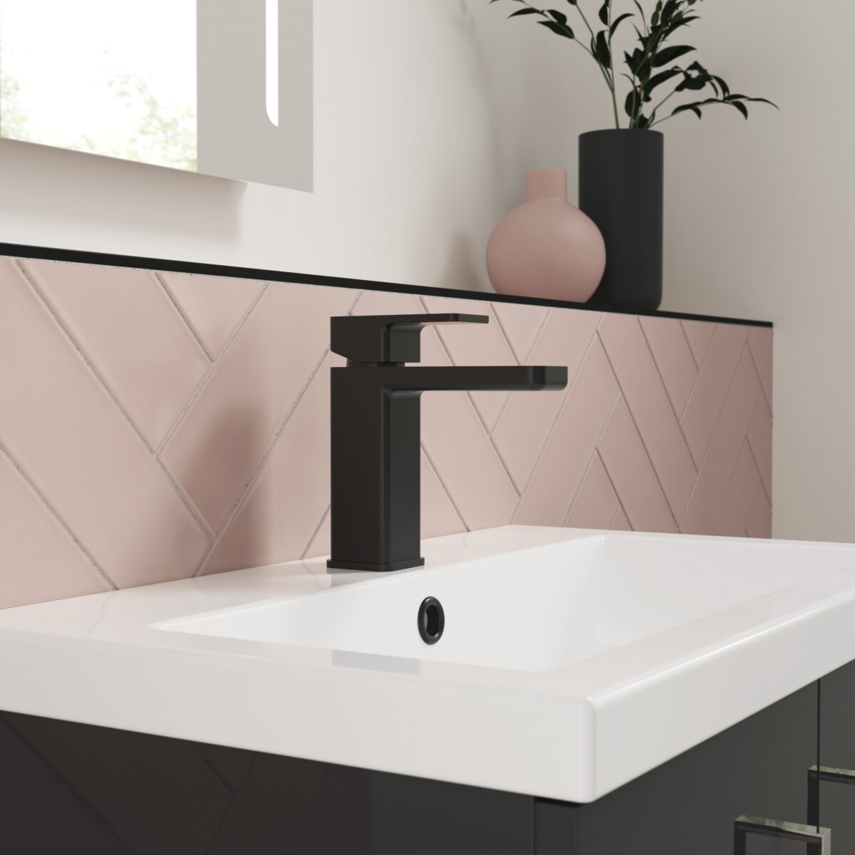 Mono Basin Mixer With Push Button Waste - Image 2