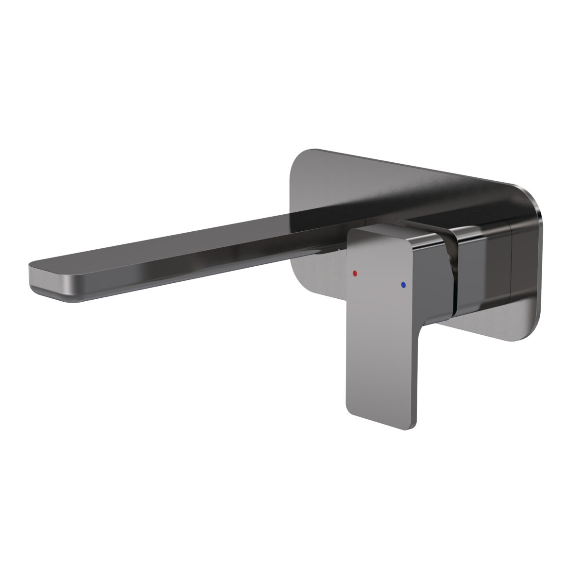 Wall Mounted 2 Tap Hole Basin Mixer With Plate - Image 1