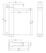 High-Rise Mono Basin Mixer (No Waste) - Image 2