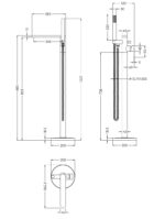 Freestanding Bath Shower Mixer - Image 2