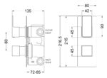 Twin Thermostatic Valve With Diverter - Image 3