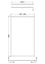Full Outer Frame Wetroom Screen 1850x1100x8mm - Image 3