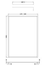 Full Outer Frame Wetroom Screen 1950x1400x8mm - Image 2