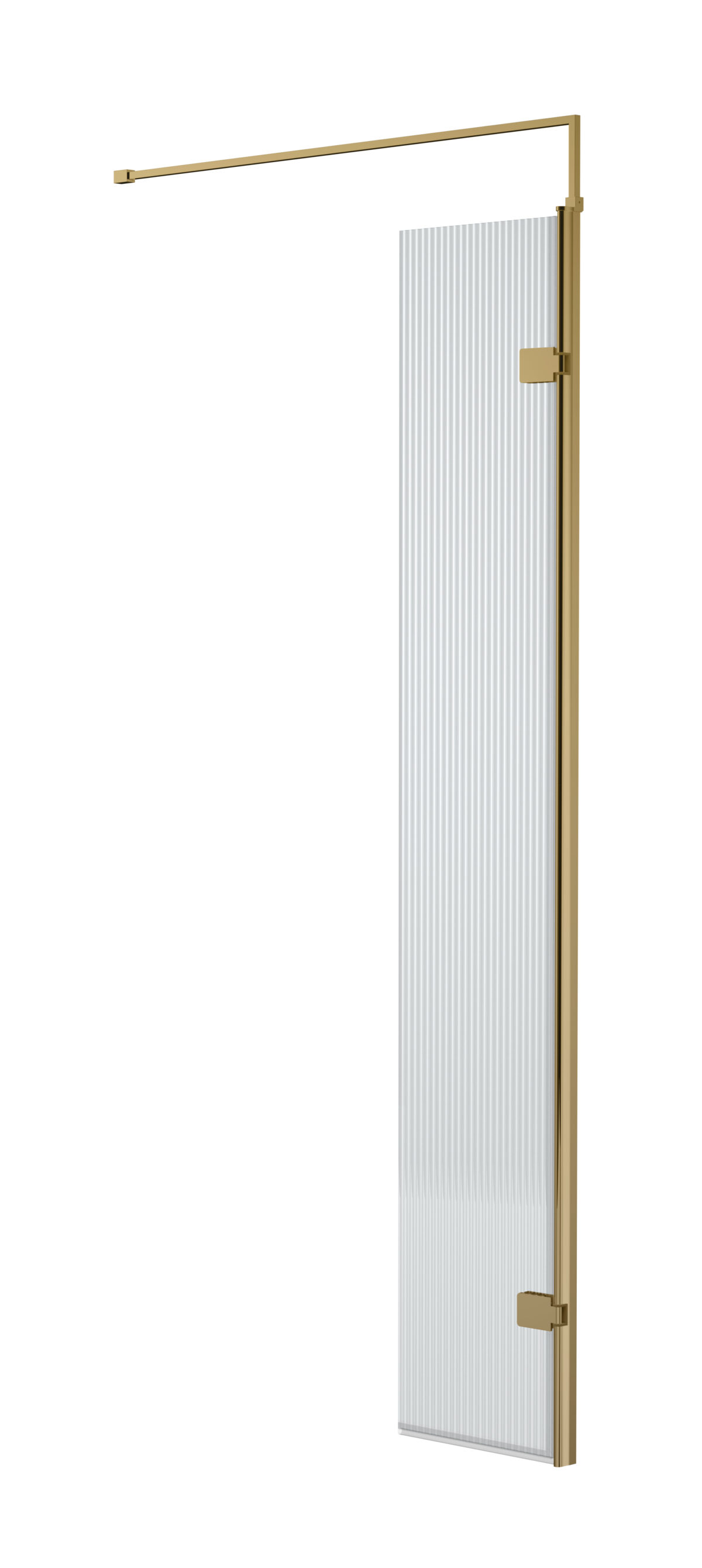 300mm Fluted Hinged Screen with Support Bar - Image 1