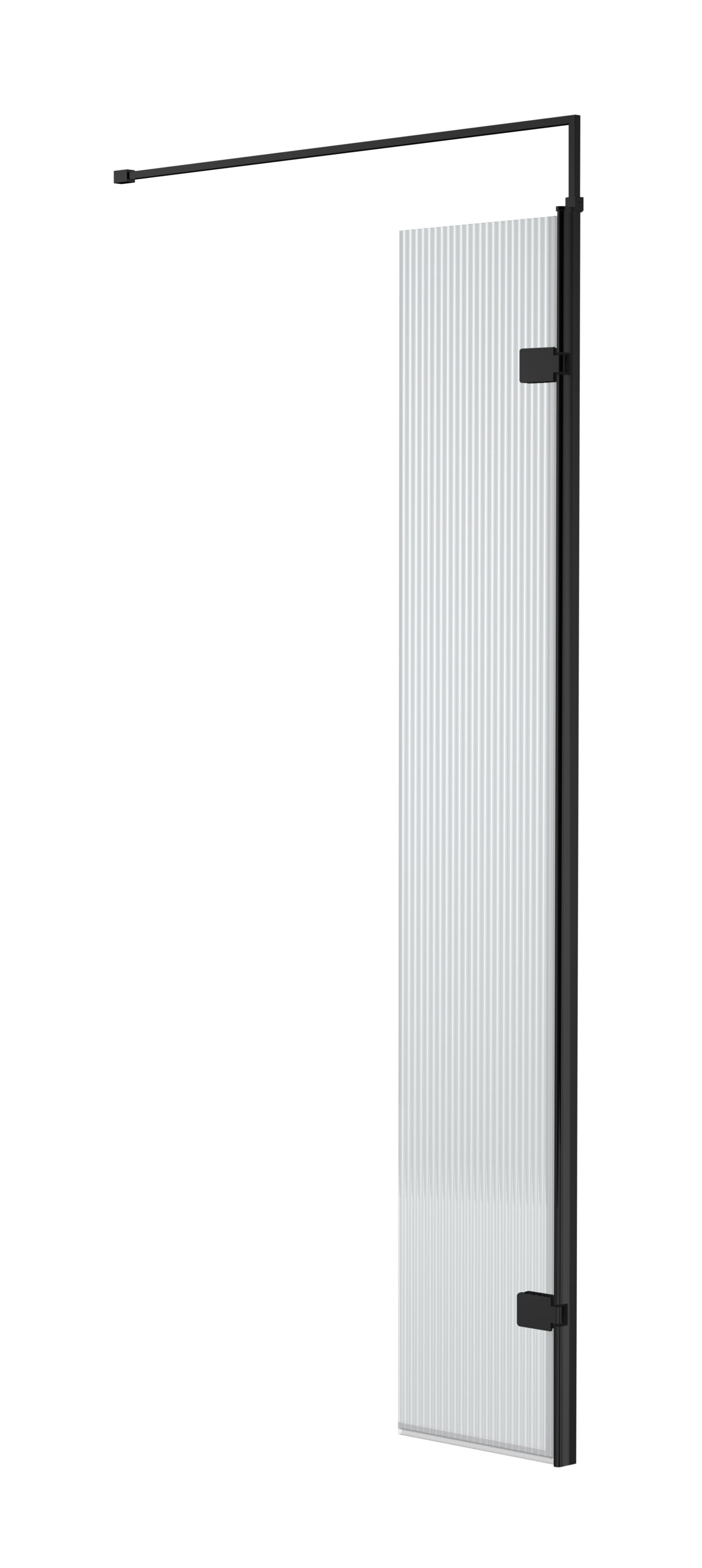 300mm Fluted Hinged Screen with Support Bar - Image 1